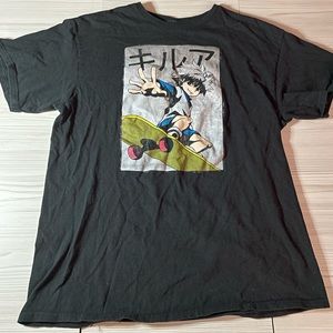 Hunter x Hunter Killua Skateboarding Black Shirt